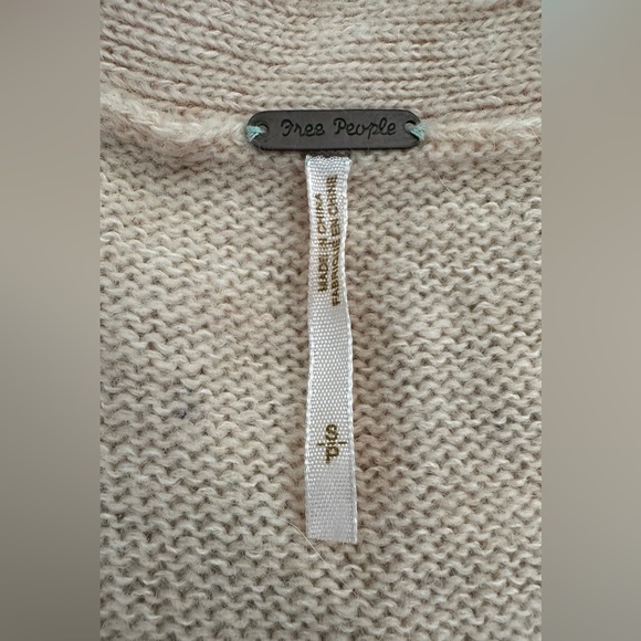 Free People Blush Stud Lace Sequin Knit Cardigan - Picture 11 of 13